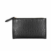 CARTERA NEGRA TEXTURA COCODRILO