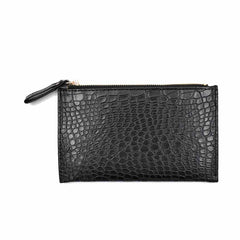 CARTERA NEGRA TEXTURA COCODRILO