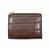 CARTERA CORTA TEXTURA COCODRILO