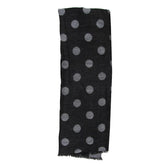 Invigorate | Bufanda básica caballero gris/negro, diseño lunares