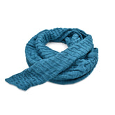 BUFANDA TEJIDA JADE CON CORTE DIAGONAL