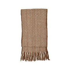 BUFANDA CAMEL CON DIAGONALES UNISEX