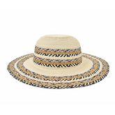 SOMBRERO ALA MEDIA DETALLES AZULES