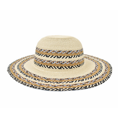 SOMBRERO ALA MEDIA DETALLES AZULES