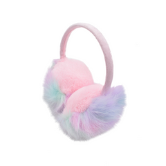 OREJERAS DE PELUCHE MULTICOLOR DIADEMA DELGADA