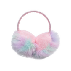 OREJERAS DE PELUCHE MULTICOLOR DIADEMA DELGADA