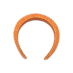 DIADEMA CON PEDRERÍA NARANJA