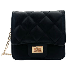 BOLSA MINI CROSSBODY NEGRO CON ESPEJO INTERIOR