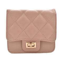 BOLSA MINI CROSSBODY BEIGE CON ESPEJO INTERIOR