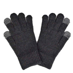 GUANTES TEJIDOS DE CABALLERO TOUCH GRIS OSCURO