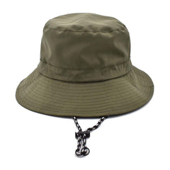 SOMBRERO BUCKET IMPERMEABLE VERDE PLEGABLE Y PORTATIL