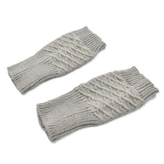 GUANTES DISEÑO DE MITÓN GRIS