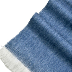 BUFANDA UNISEX LANA DE ALPACA COLOR AZUL