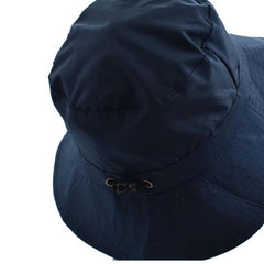 SOMBRERO BUCKET IMPERMEABLE AZUL MARINO PLEGABLE Y PORTATIL