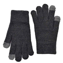 GUANTES TEJIDOS DE CABALLERO TOUCH GRIS OSCURO