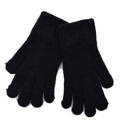 GUANTES TEJIDOS DE CABALLERO TOUCH NEGRO