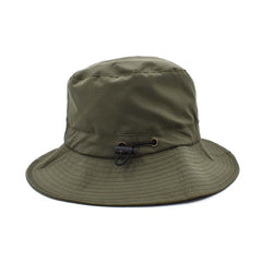 SOMBRERO BUCKET IMPERMEABLE VERDE PLEGABLE Y PORTATIL