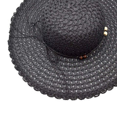 SOMBRERO PAMELA NEGRO DETALLE DE CINTA