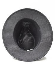 SOMBRERO FEDORA NEGRO DETALLE DE CINTA PARA CABALLERO