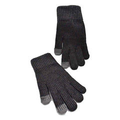 GUANTES TEJIDOS DE CABALLERO TOUCH GRIS OSCURO