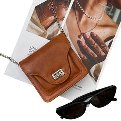 BOLSA MINI CROSSBODY LISA CAMEL  CON ESPEJO INTERIOR