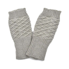 GUANTES DISEÑO DE MITÓN GRIS