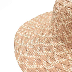 SOMBRERO PAMELA CAFÉ DETALLE DE LÍNEAS BEIGE