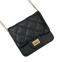 BOLSA MINI CROSSBODY NEGRO CON ESPEJO INTERIOR