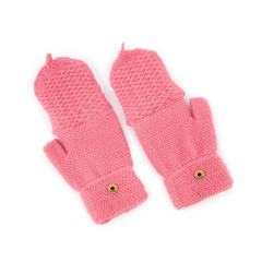 GUANTES MITONES CON CAPUCHA ROSA