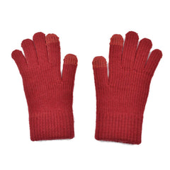 GUANTES TEJIDOS DE CABALLERO TOUCH ROJO