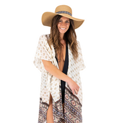 KIMONO DE PLAYA MULTICOLOR ESTILO BOHO