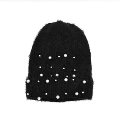 GORRO TEJIDO DE PUNTO CON PERLAS