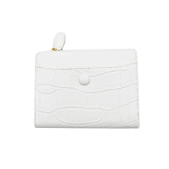 CARTERA CORTA COLOR BLANCO