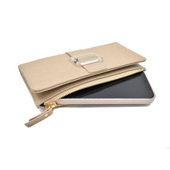 CARTERA RECTANGULAR BEIGE.