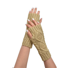 GUANTES MITONES MEDIANOS BEIGE