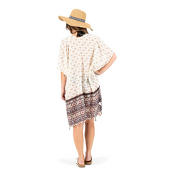 KIMONO DE PLAYA MULTICOLOR ESTILO BOHO