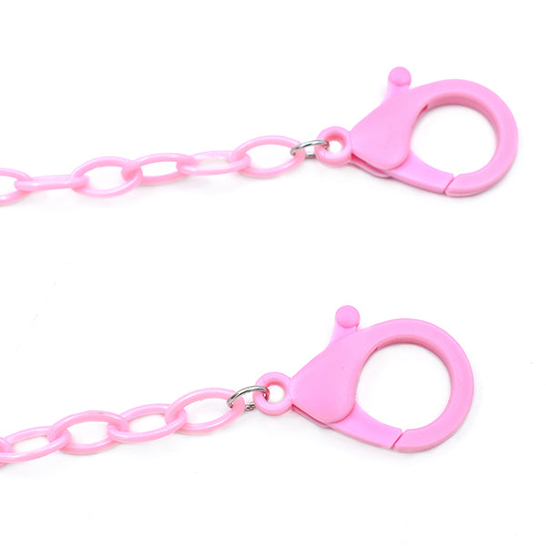 Sujetador de cubrebocas, para niño (a) color rosa.