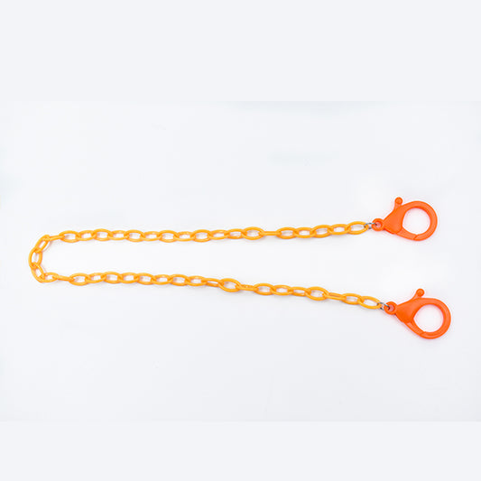 Sujetador de cubre bocas, para niño (a)  color naranja.