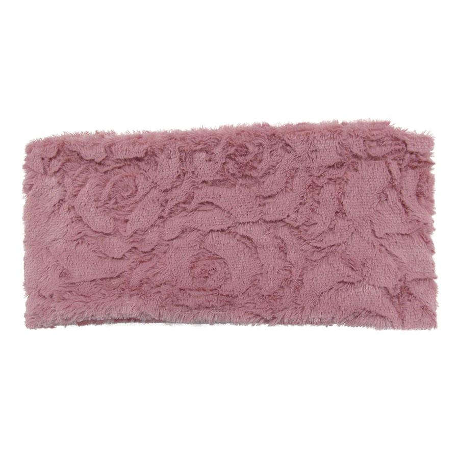 SP!CE | Bufanda infinita palo de rosa, textura tipo terciopelo
