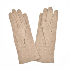 GUANTES DETALLE DE PERLAS COLOR BEIGE