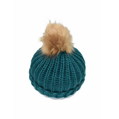 GORRO CLÁSICO INVERNAL JADE POMPÓN CAFÉ