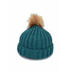 GORRO CLÁSICO INVERNAL JADE POMPÓN CAFÉ