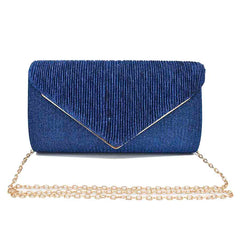 BOLSO CLUTCH AZUL.