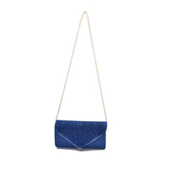 BOLSO CLUTCH AZUL.